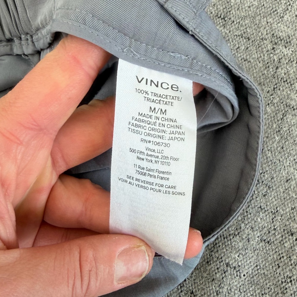 Vince Women’s Light Cool Gray Mid-Rise Pull-On Pant size M - Picture 5 of 9